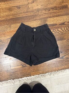 Hollister high waist linen shorts